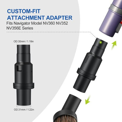 LANMU Vacuum Attachments - 1 1/4 Inch (32mm) Compatible with Shark Navigator & Rocket Vacuums | Home & Car Cleaning Kit