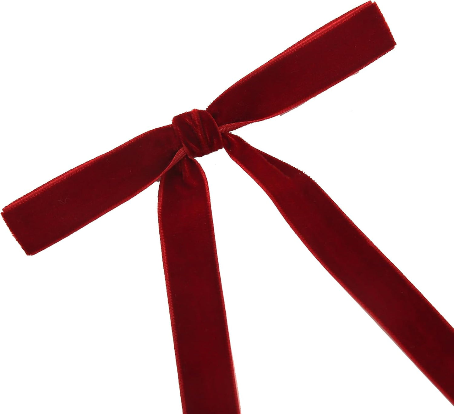 Regine Switzerland 30 Pcs Burgundy Velvet Christmas Tree Bows - Vintage Ribbon Bows for Wreaths & Gifts