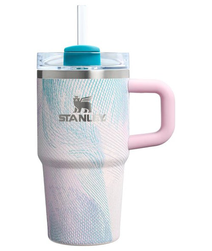 STANLEY Quencher H2.0 Tumbler with Handle and Straw 20 oz | Flowstate 3-Position Lid | Cup Holder Compatible for Travel | Insulated Stainless Steel Cup | BPA-Free | Sea Glass Plume