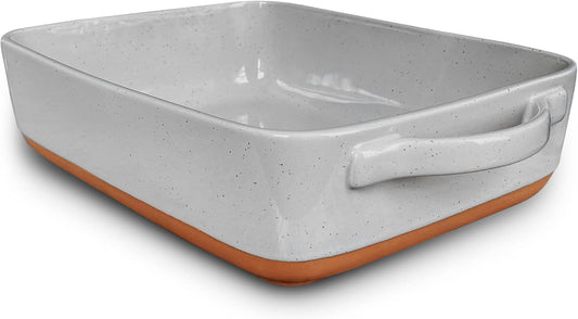 Mora 9x13in Deep Porcelain Baking Dish - Oven Safe & Freezer Friendly for Versatile Cooking