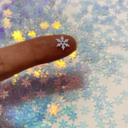 Skiennix Snowflakes Party Glitter - 2000 Pieces of PVC Confetti for Christmas & Winter Decor