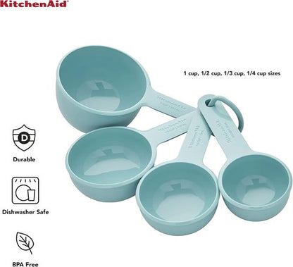 KitchenAid Measuring Cups - Set of 4 in Aqua Sky | Perfect for Precise Baking and Cooking