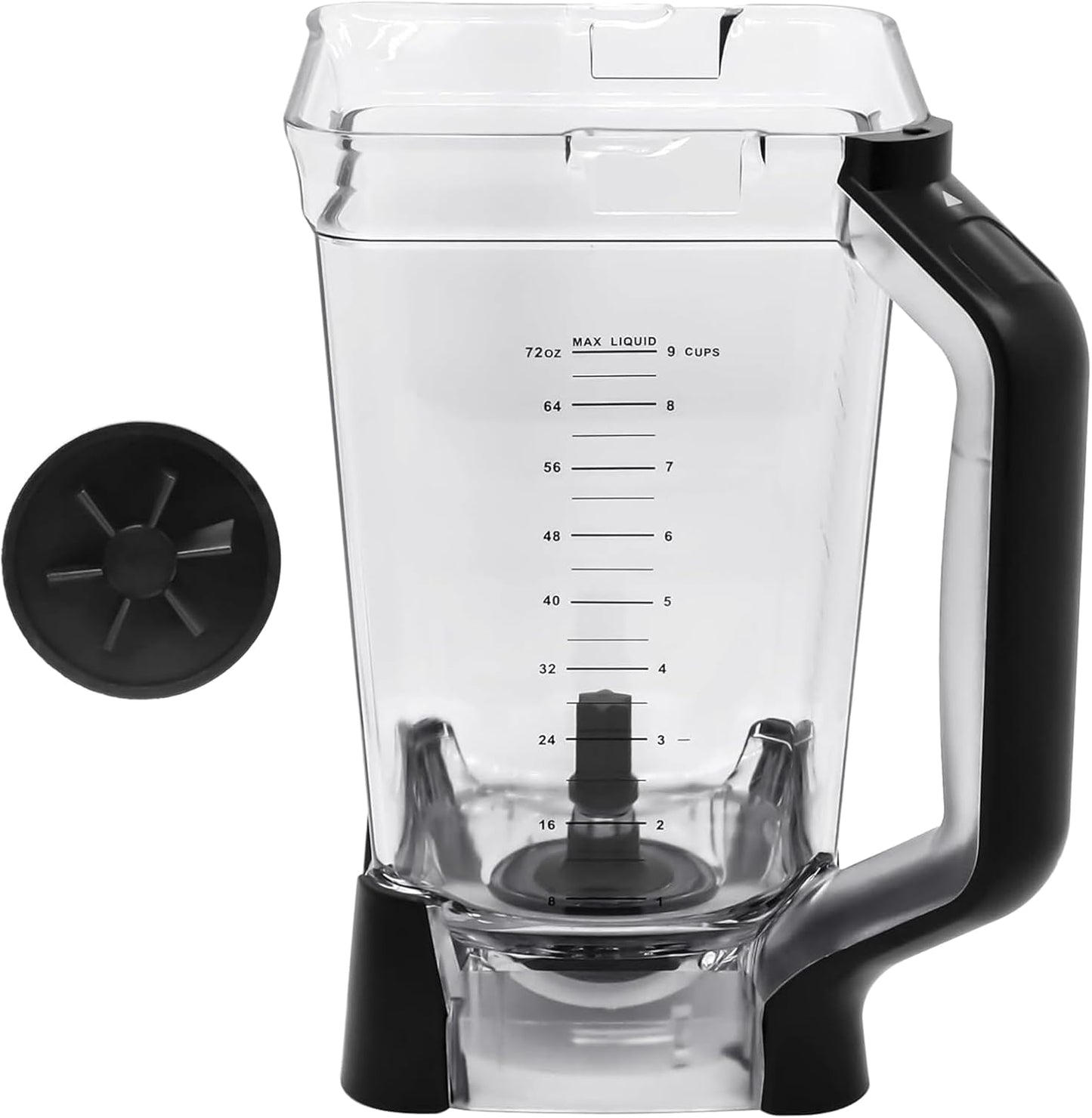 Ninja Blender Replacement Pitcher - 72 oz XL with New Model Top Lid & Handle Extension