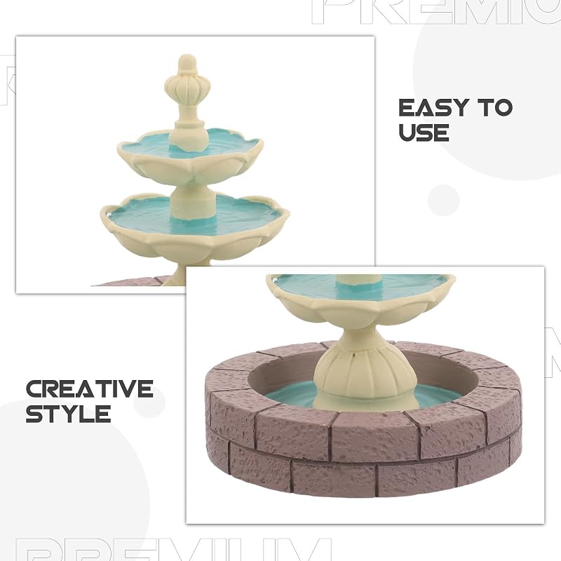 Resin Tabletop Waterfall Fountain - Relaxing Desk Decor Ornament