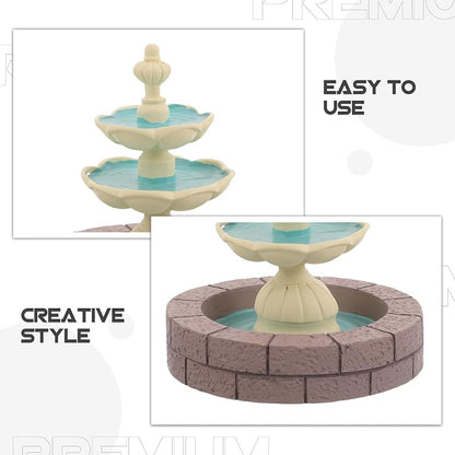 Resin Tabletop Waterfall Fountain - Relaxing Desk Decor Ornament