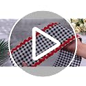 Black and White Checkered Sash for Wreaths - 2 Pack Home Decor Accessories