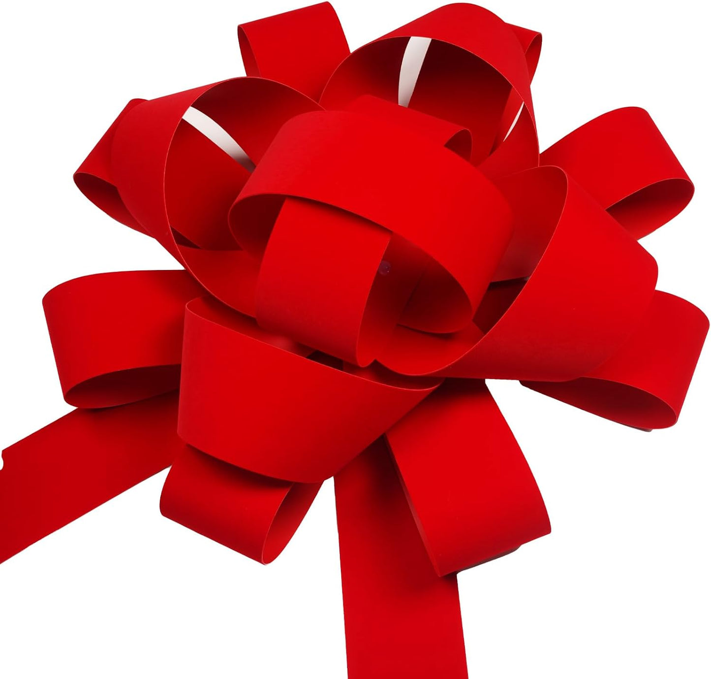 Skiennix 30" Giant Car Bow - Red Velvet, Weather Resistant & Non-Scratch Magnet Base (1 Pack)