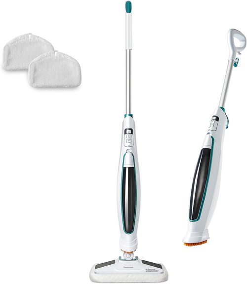 Kenmore SM2060 Steam Mop - Lightweight Floor Cleaner with Easy Scrubber & 2 Washable Pads | Quick-Heating for Hardwood & Tile