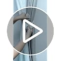 Green Lily Flower Curtain Tiebacks - Flexible Rope Holdbacks for Windows
