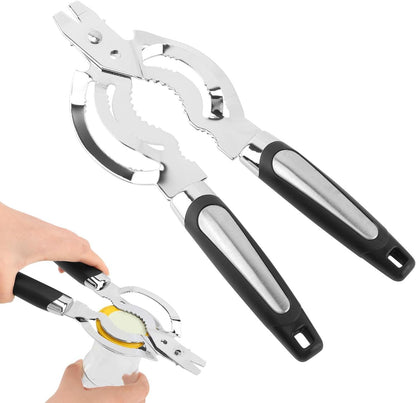 Skiennix Stainless Steel Jar Opener - Adjustable Tool for Weak Hands & Seniors | Kitchen Essential