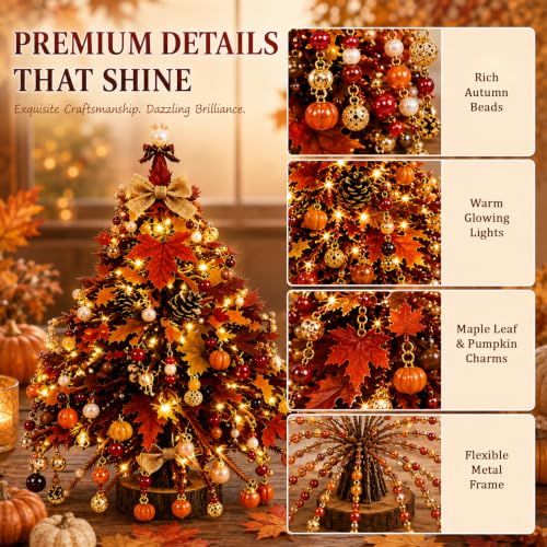 DIY Beaded Christmas Tree Kit for Adults - Festive Holiday Decoration