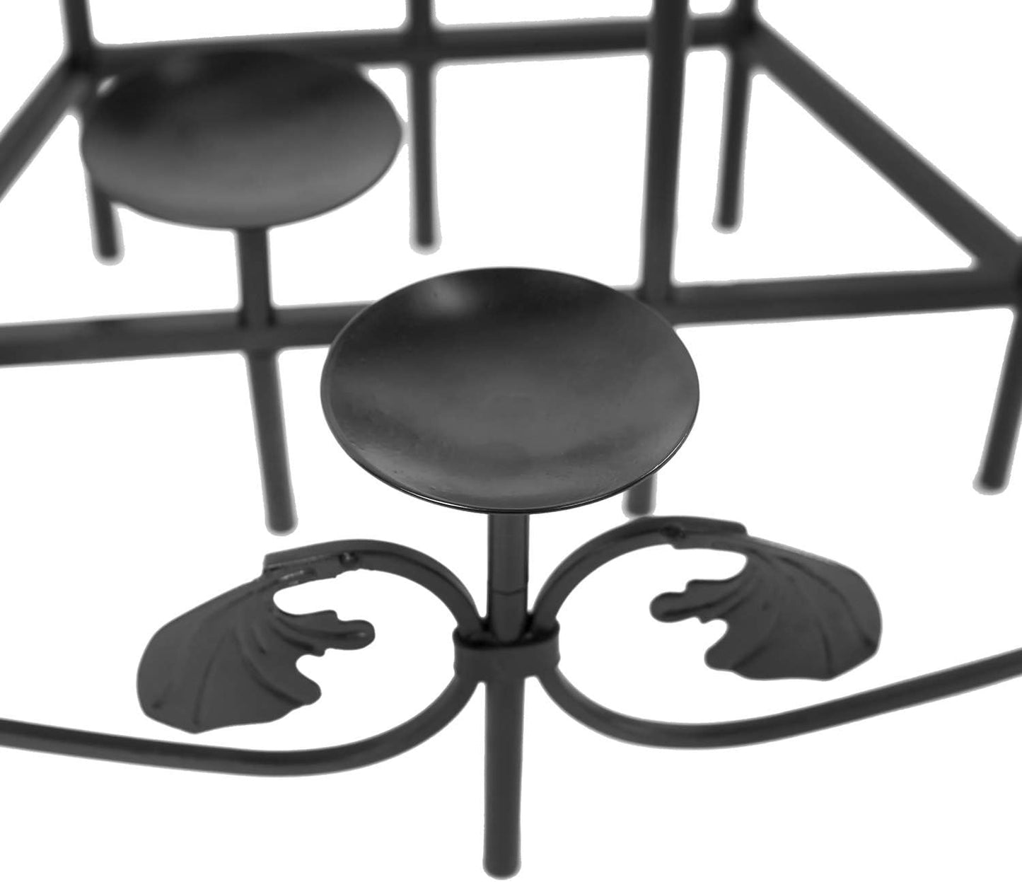 Minuteman International Cathedral Wrought Iron Fireplace Candelabra - Elegant Hearth Decor