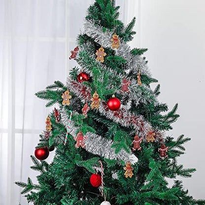 Christmas Gingerbread & Candy Cane Ornaments Set - Classic Color, 36 Pieces