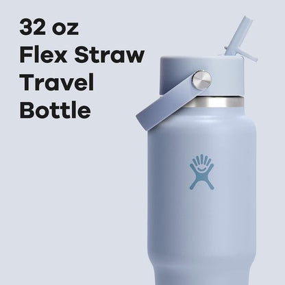 Hydro Flask Travel Water Bottle - Insulated Stainless Steel - Leakproof 32 Oz in Surf Blue