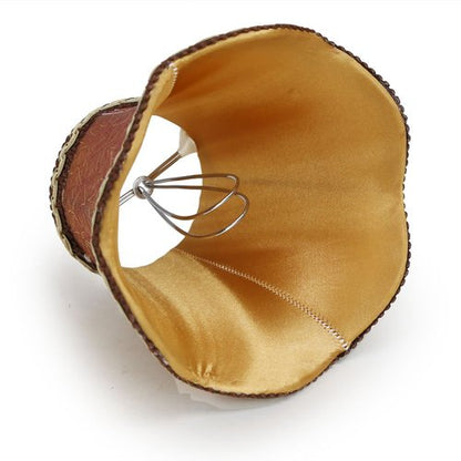 Fuloon Modern European Style Clip On Droplight Wall Lamp Candle Chandelier Lamp Shade 6 pcs Set (Coffee)