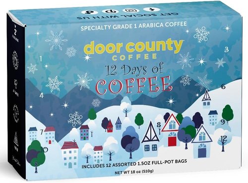 12 Days of Coffee Advent Calendar | 2025 Christmas Edition - 12 Unique Flavored Ground Bags