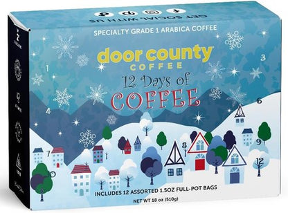12 Days of Coffee Advent Calendar | 2025 Christmas Edition - 12 Unique Flavored Ground Bags