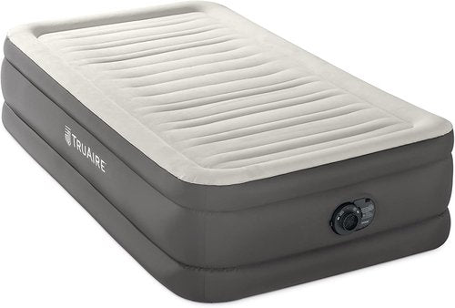 Intex TruAire Luxury Air Mattress - Twin Size with Built-in Electric Pump - 18" Height, 330lb Capacity