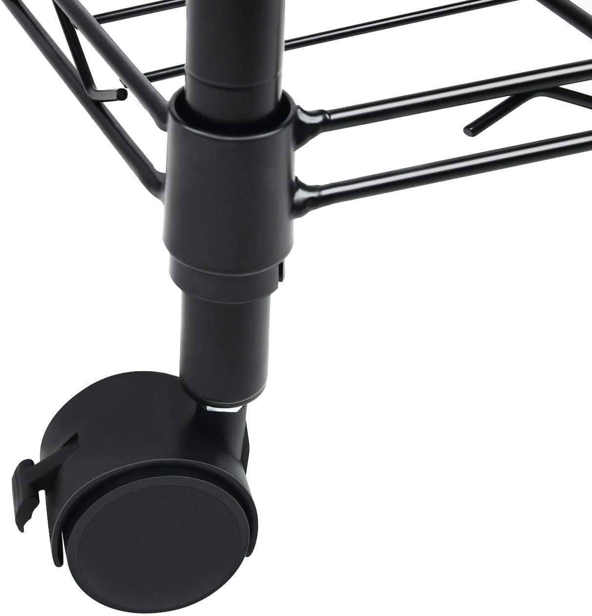 Simple Deluxe Heavy Duty 5-Shelf Storage Shelving Unit - 1250lbs Capacity | 29.92" D x 13.98" W x 61.09" H, Black