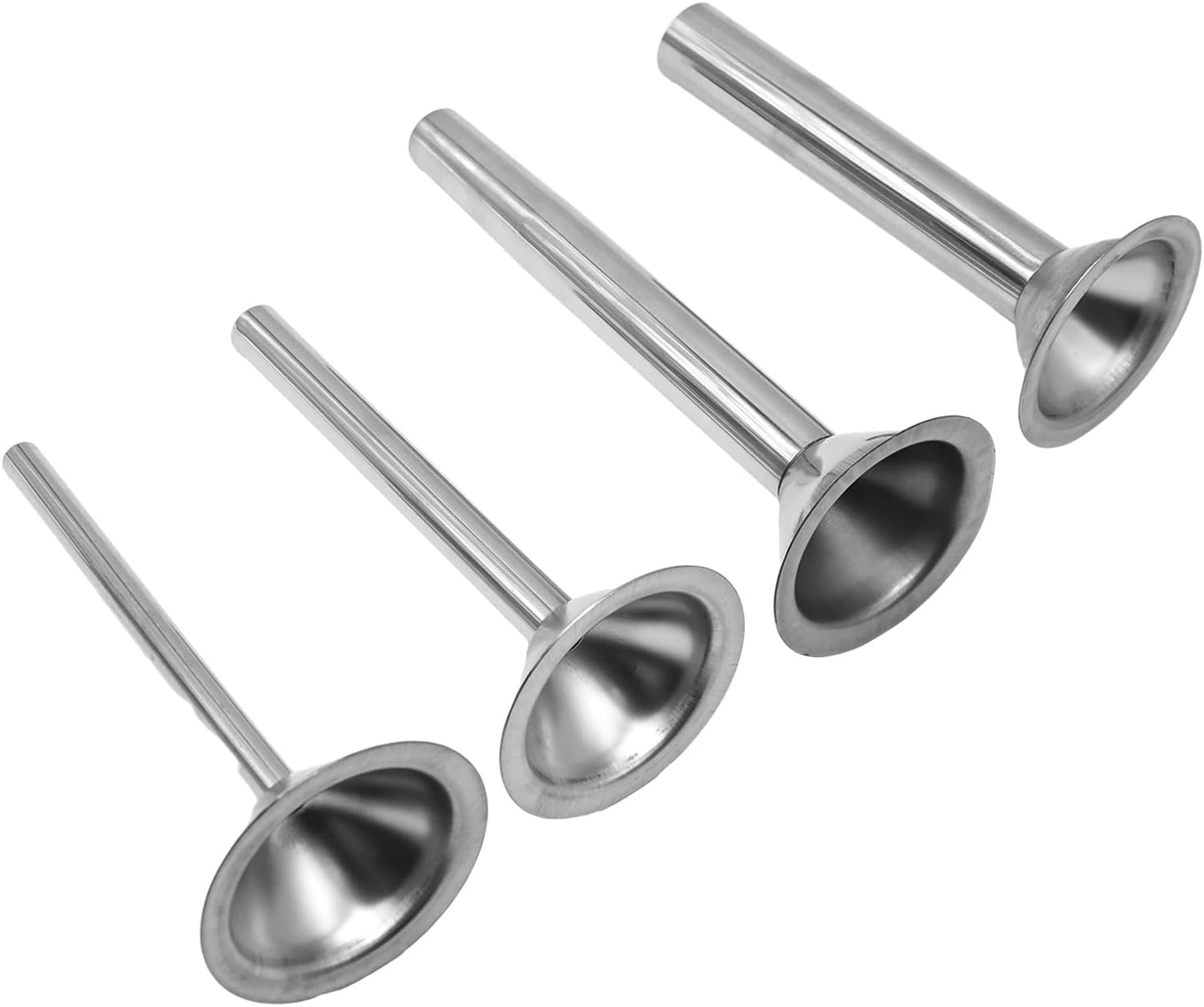 Saihisday Stainless Steel Sausage Stuffer Tubes - Meat Grinder Attachment Set of 4 for Perfect Sausages