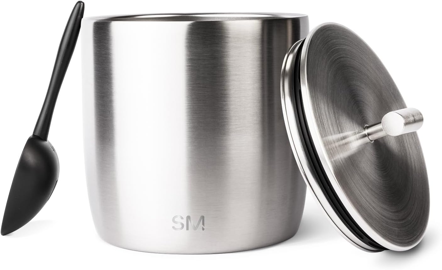 Simple Modern Vacuum Insulated Ice Bucket with Lid and Scoop | For Cocktail, Champagne, Wine, Beer, & Hosting | Stainless Steel 100oz Capacity for Large Parties | Rocks Collection | Simple Stainless