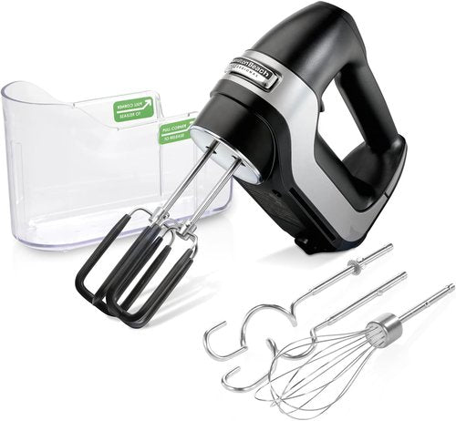 Hamilton Beach Professional 7-Speed Hand Mixer - High-Performance DC Motor, SoftScrape Beaters, Matte Black