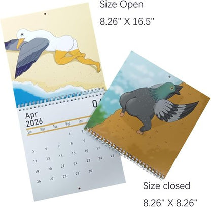 2026 Wall Calendar - Funny Design for 2026-2027 | Perfect Christmas Gag Gift for Adults