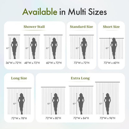 Bathway Shower Curtain Liner, Clear Shower Curtain Liner 72x72 PEVA Waterproof Shower Curtain Liner Plastic with 3 Magnets and 12 Rustproof Metal Grommets, Lightweight Shower Liner for Bathroom