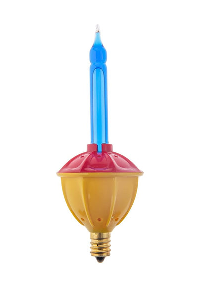 Bubble Light String 7 Bulbs, 7 ft, Candelabra Base, Multicolor Holiday Tree Lights