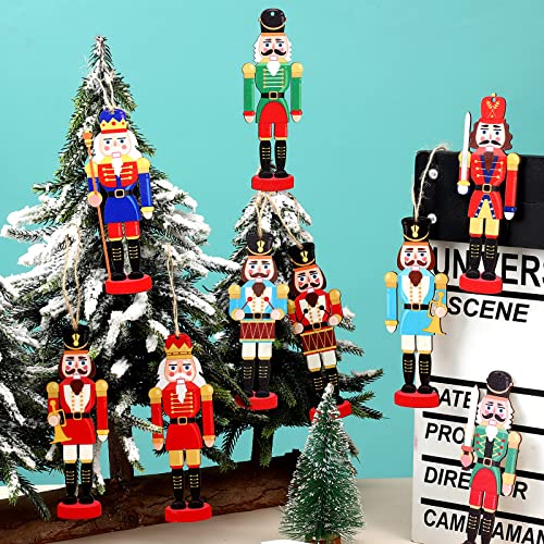 36 Pack Christmas Wooden Nutcracker Ornaments - Holiday Decor & Tree Decorations