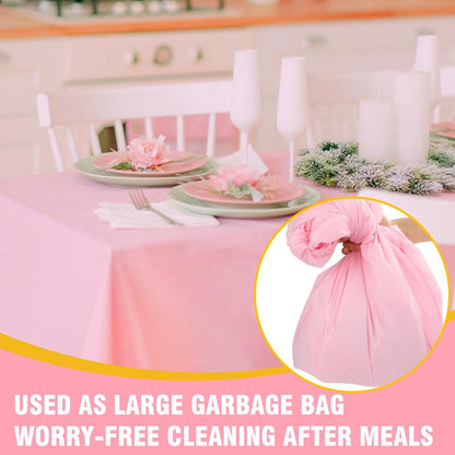 Pink Plastic Table Cloths by [Brand Name] - 20 Pack Disposable Table Covers for Rectangular Tables | 54 x 108 Inches