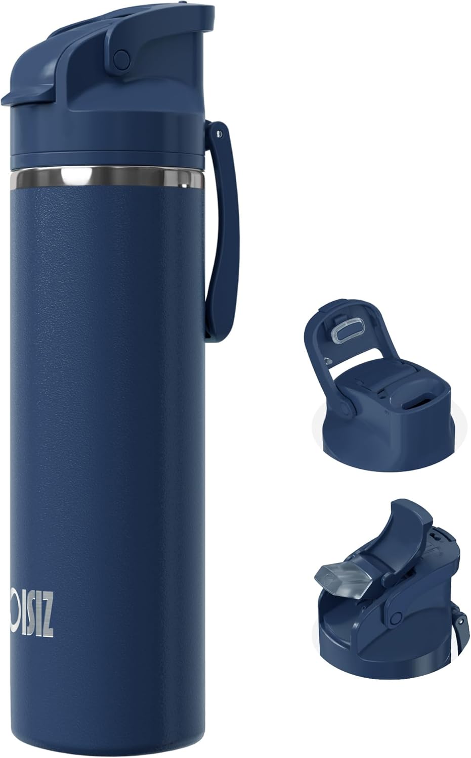 OISIZ Insulated Water Bottle - 24 oz Vacuum Stainless Steel | 2-in-1 Spout & Straw Lid, Leakproof