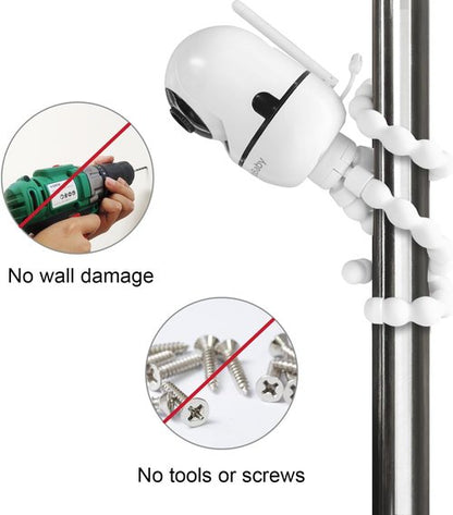 AISVAN Tripod Mount for HelloBaby & ANMEATE Baby Monitors - Flexible Camera Attachment Anywhere
