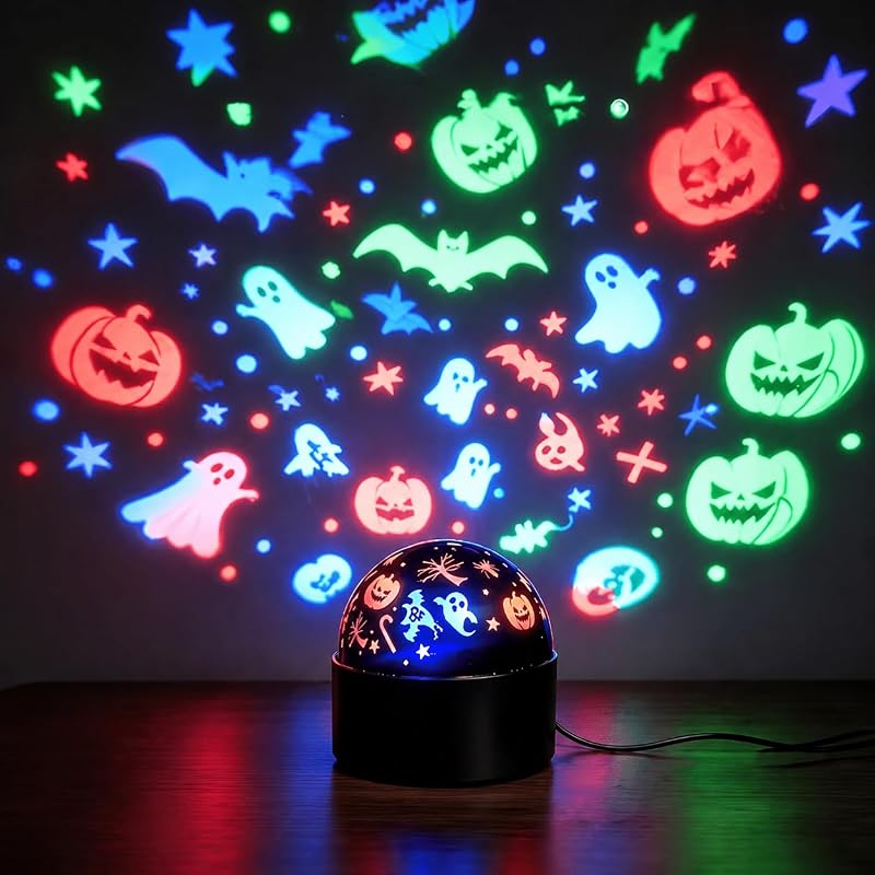 Halloween Pumpkin Light Projector 360° Lamp