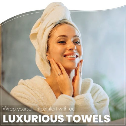 KAHAF Collection 6-Pack Bath Towels - Lightweight - Extra Absorbent - 100% Cotton - Shower towels (Multi, 27 inchesx54 inches)
