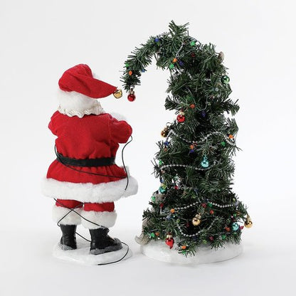 Department 56 | National Lampoon's Christmas Vacation Santa & Squirrel Tree Lit Figurine Set - 13 Inch, Multicolor