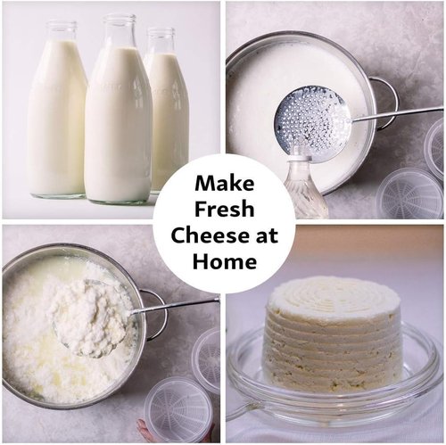Cheesemaking Molds - Italian Ricotta Cheese Draining Baskets for Home Cheese Making