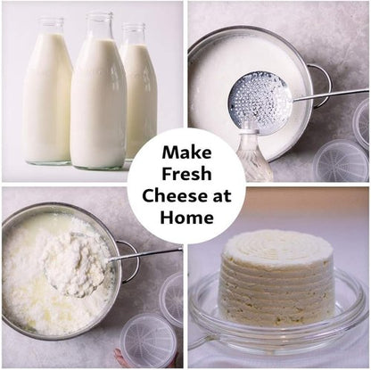 Cheesemaking Molds - Italian Ricotta Cheese Draining Baskets for Home Cheese Making
