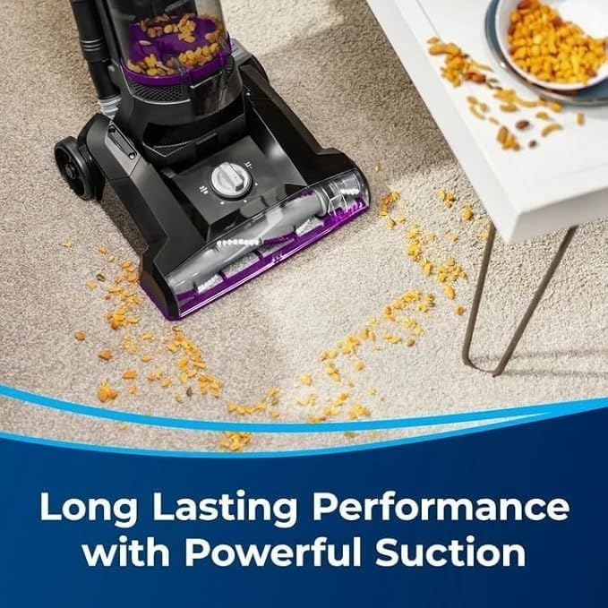 Power Force Helix Vacuum - Bagless Upright with Powerful Suction for Pet Hair | Large Dirt Tank, 23ft Cord, 5 Height Settings (Violet)