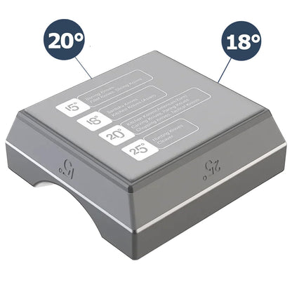 Rolling Knife Sharpener with Magnetic Base for Straight Blades - Knife Sharpener System for All Knife Collections - 2 Replaceable discs - Gripable Aluminum Body, Offers 15/18/20/25 Degree Sharpening