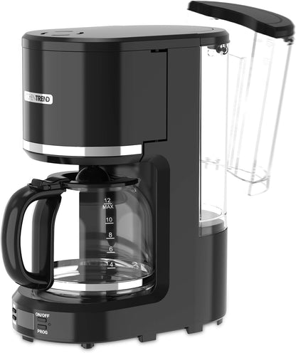 Mr. Coffee 10-Cup Programmable Coffee Maker - Permanent Filter, Removable Reservoir, Delay Brew, Black