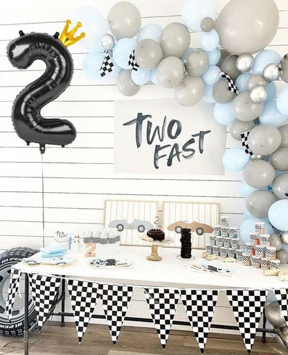 40 Inch Black Number 2 Balloons by [Brand Name] - Perfect for 2nd Birthday Party Decorations