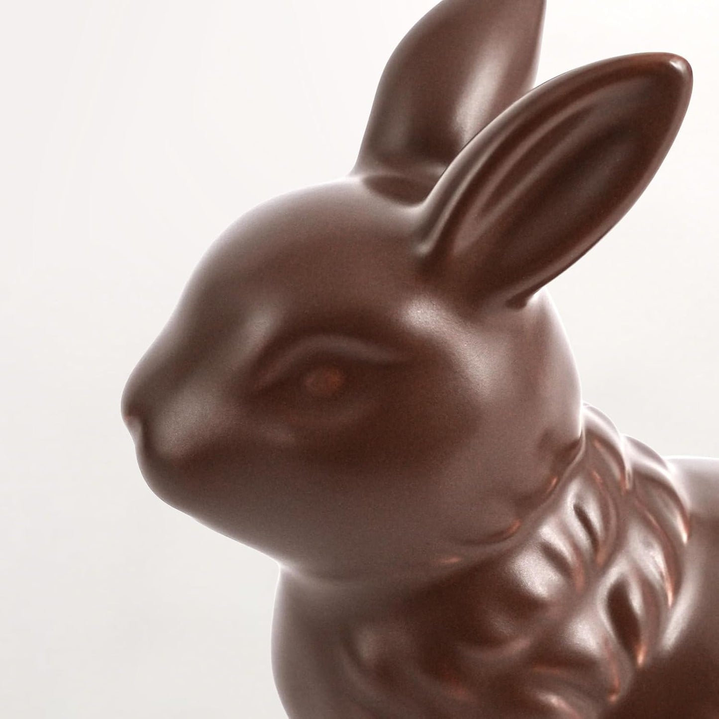 Zesua Easter Decorations | Set of 2 Elegant Ceramic Bunny Figurines for Spring Home Decor