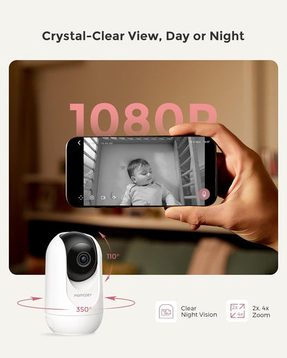 Momcozy Smart WiFi Baby Monitor - 1080P Camera with 5" Screen, Night Vision & 2-Way Talk | BM04
