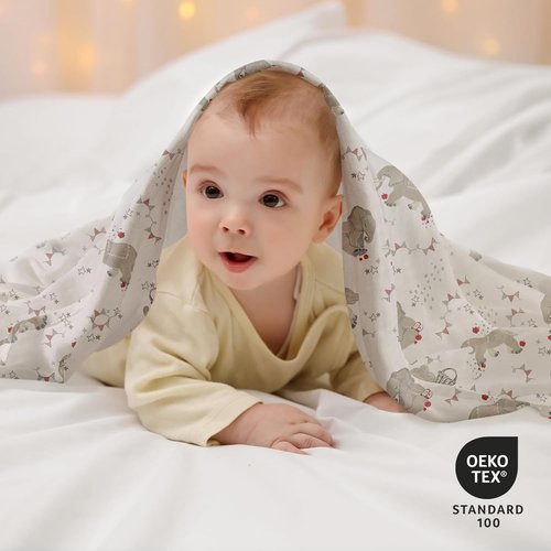 Graceful Baby Burp Cloths - Large 27 x 27 Inches | 6 Pack Muslin Burping Rags for Newborns