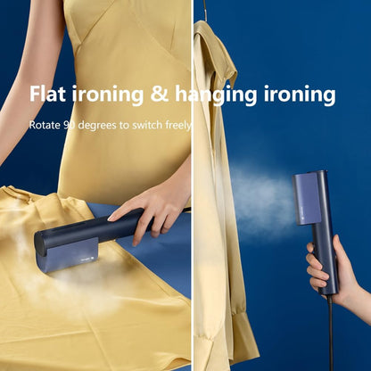 Nesugar G3 Portable Travel Steamer - Fast Heat-Up Handheld Garment Iron | Lightweight Mini Design in Navy Blue