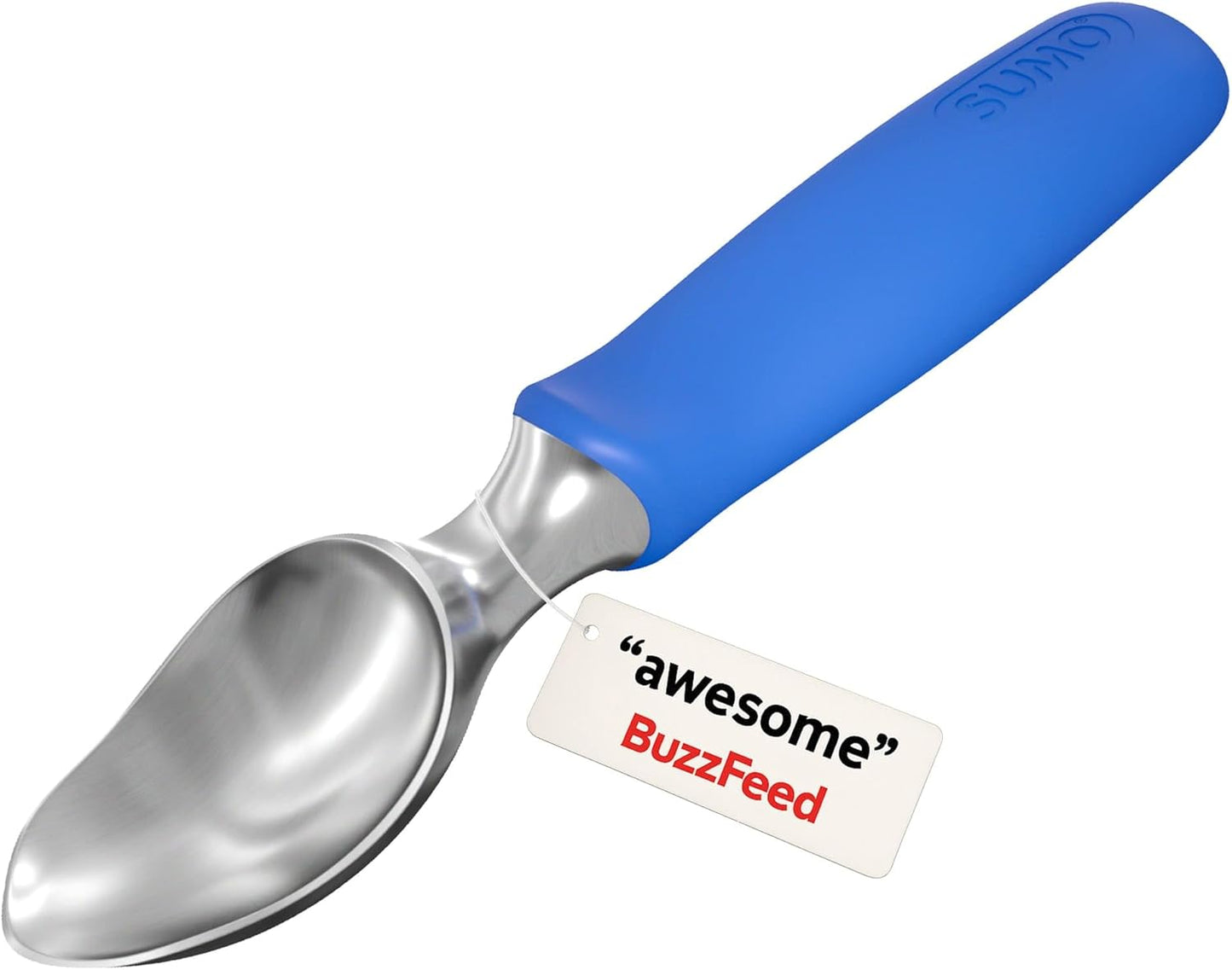 SUMO Stainless Steel Ice Cream Scoop - Ergonomic Handle for Effortless Scooping | Dishwasher-Safe, Comfortable Grip - Blue