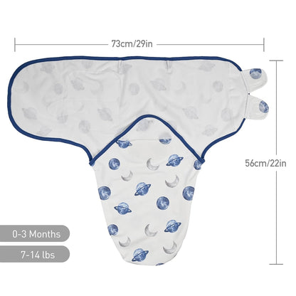 Skiennix Organic Baby Swaddle Sleep Sacks - 3-Pack Adjustable Wraps for Newborns | 100% Cotton, Soft & Snug