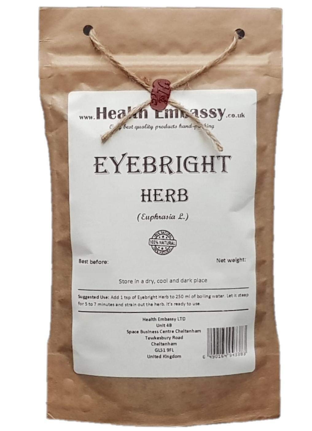 Eyebright Herb Tea (Herba Euphrasiae) - Health Embassy - 100% Natural (50g)