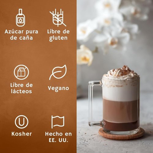 Syruvia Vanilla Syrup for Coffee – Vanilla Coffee Syrup, Drinks, Lattes & Beverages – 25.4 fl oz, With Pump